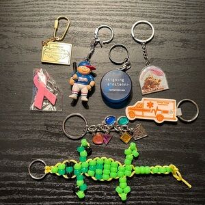 Assorted Key Chains bundle of 8